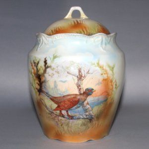 Beautiful German Lidded Vase Urn | Biscuit Jar